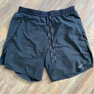 Nike Athletic Dri-Fit Running Shorts 7” Inseam Black Size S